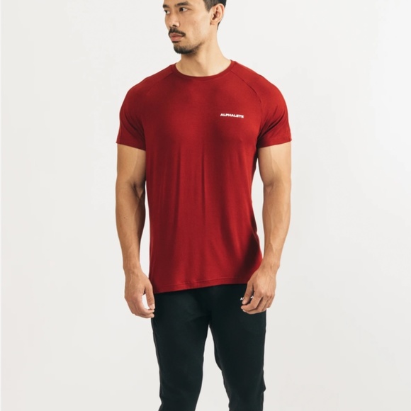 Alphalete Aspire Classic Tee - Red (M) New Unused - Picture 5 of 5